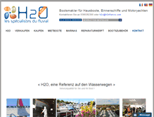 Tablet Screenshot of h2o-boot.de